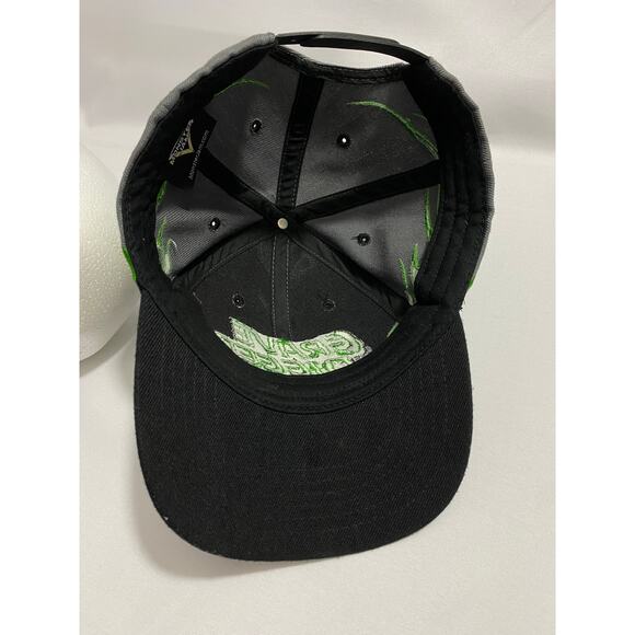 Grave Digger Monster Truck Racing Vintage Snap Back Hat Gray with flames - Picture 2 of 10